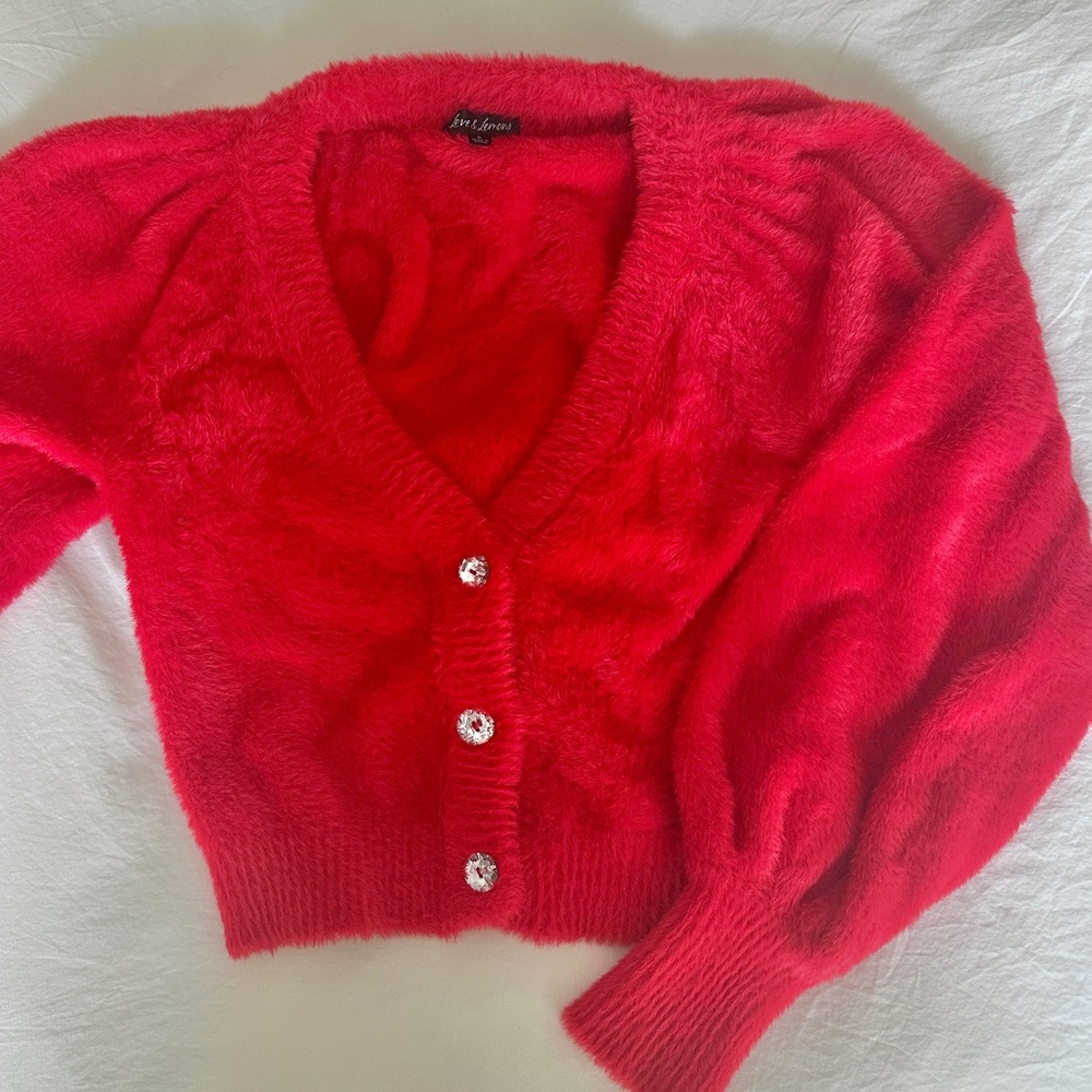 *LIKE NEW* For love and lemons Red Cardigan